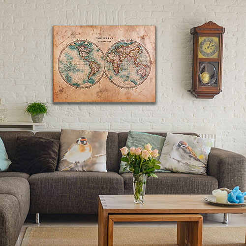 canvas world maps