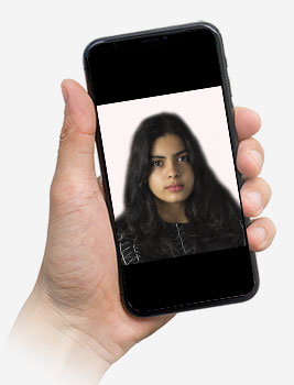 iPhone case in a hand