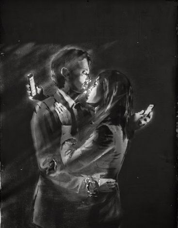 Banksy Bristol Mobile Lovers