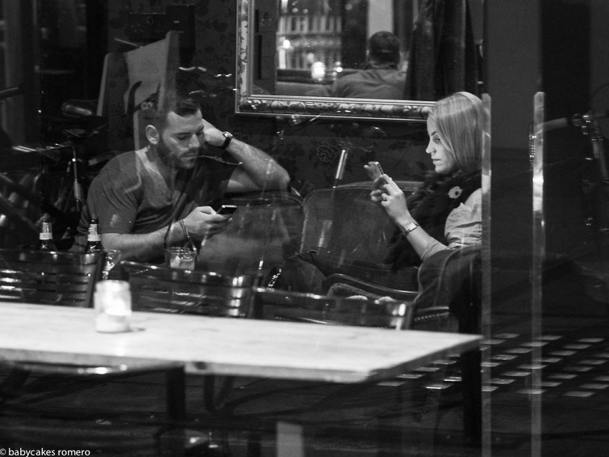 Street photographer Babycakes Romero documents The Death of Conversation