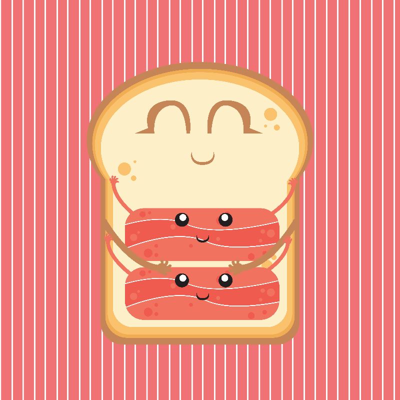 Hug The Bacon, a alessandroaru design, on Zippi.