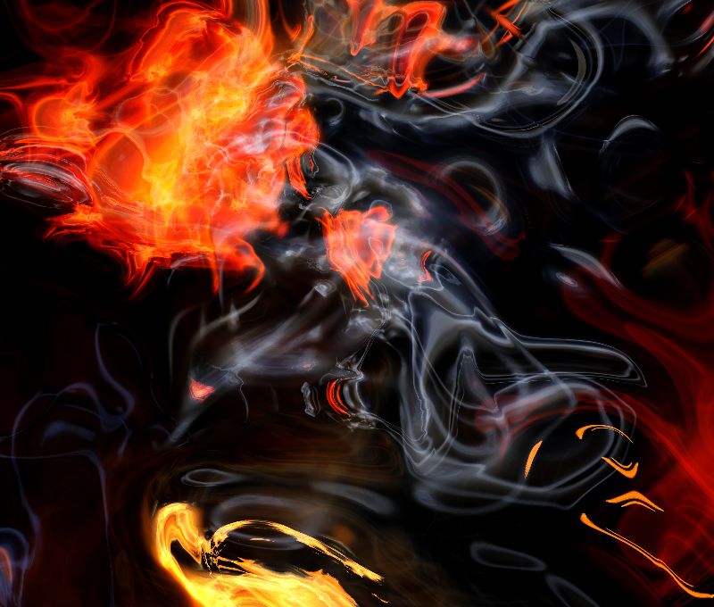 Smokin Hot Fire Flames by valbrackenridge