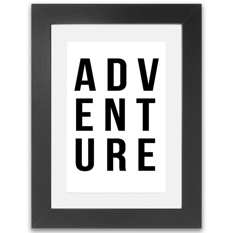 adventure framed print