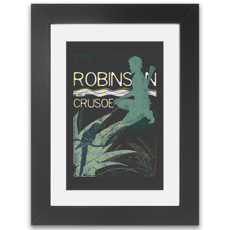 Books Robinson Crusoe Framed Print