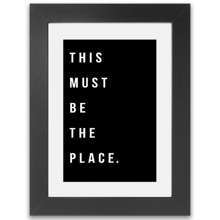 This must be the place Framed Print